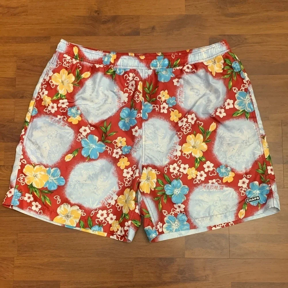 Chaps Ralph Lauren Vintage Floral Swim Trunks